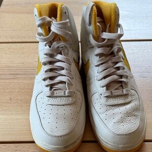 Nike Air White and Yellow High-Tops